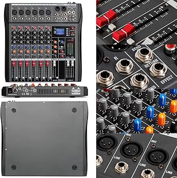 Depusheng DX6 6チャンネルアナログミキサー Amazon.com: Depusheng DX6 Professional Mixer Sound Board